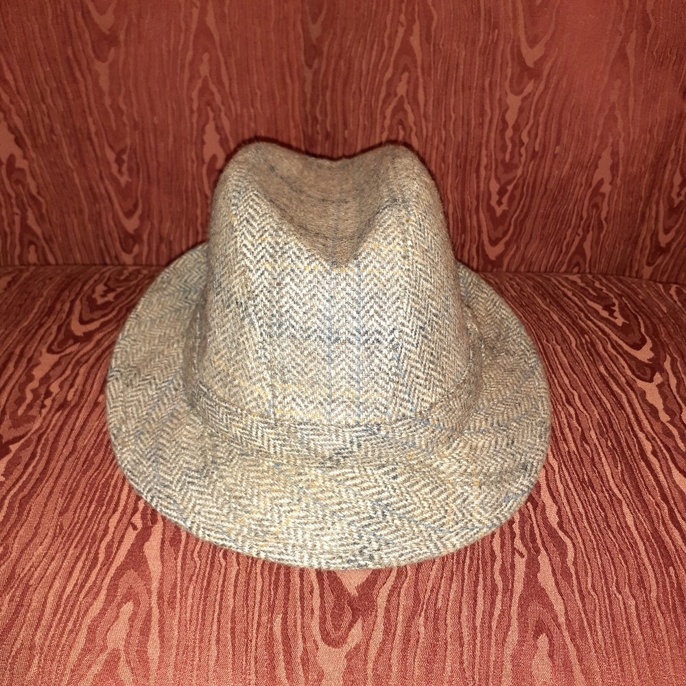NEWPORT FEDORA/HAT GREY SIZE L